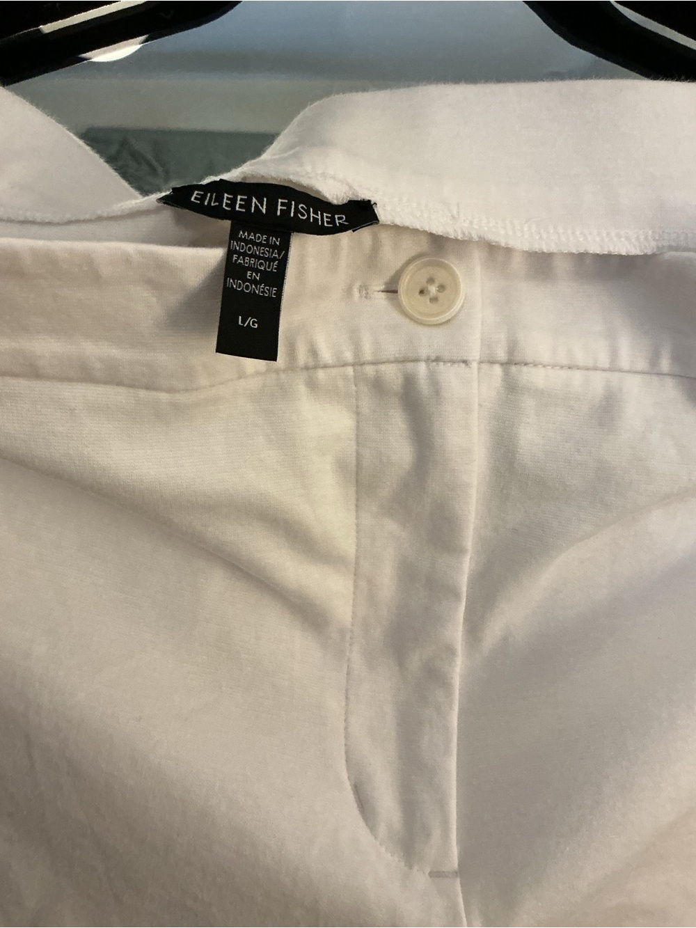 Eileen Fisher White Cotton pants